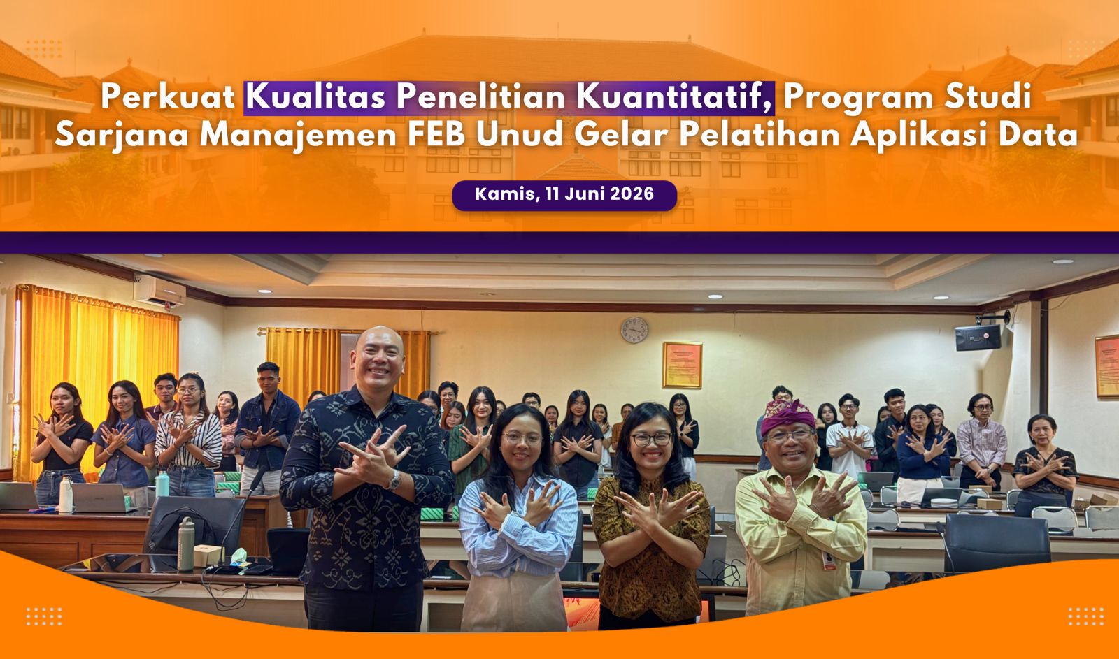 Pelatihan Aplikasi Data Program Studi Sarjana Manajemen